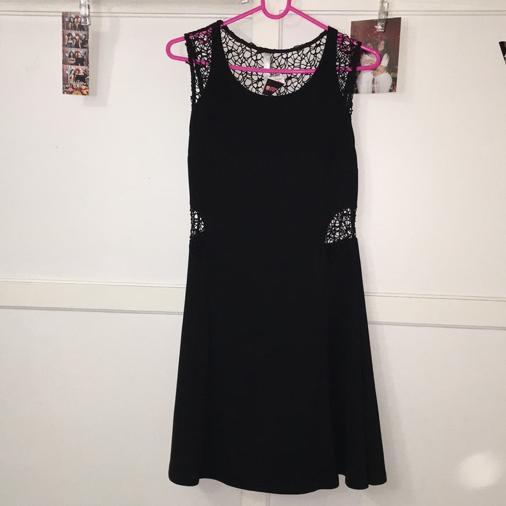 Black shirt dress